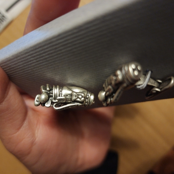 KENNETH COLE GOLF BAG CUFFLINKS With Box - Picture 7 of 14